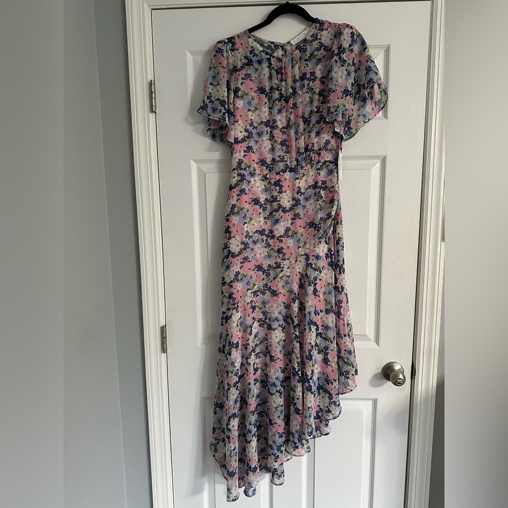ASTR Floral Pink and Blue Women's Dress